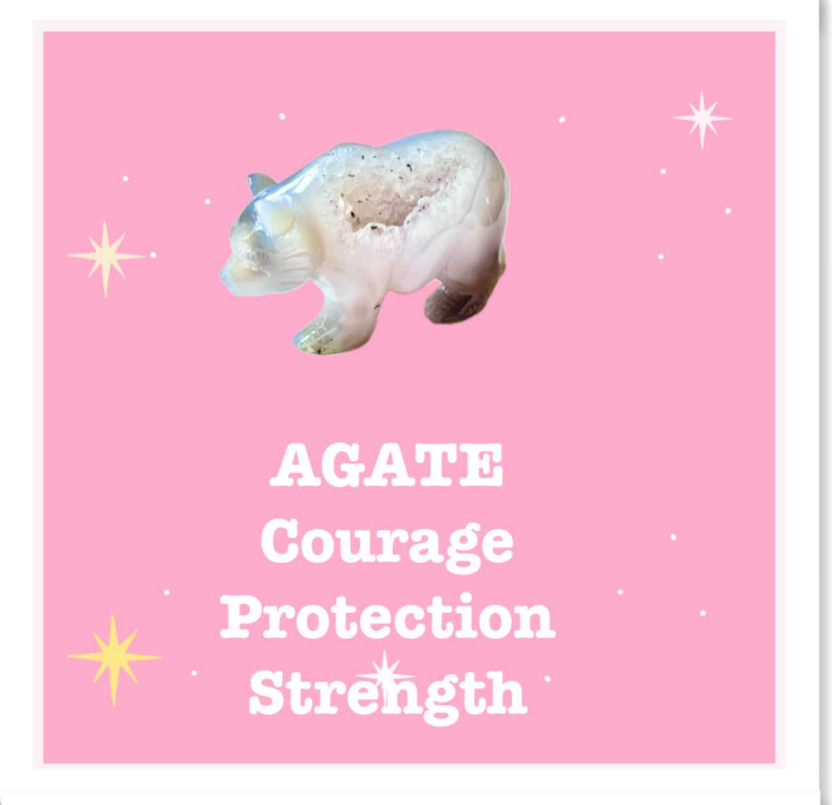 Flower Aagte Crystal Jiggly Puff