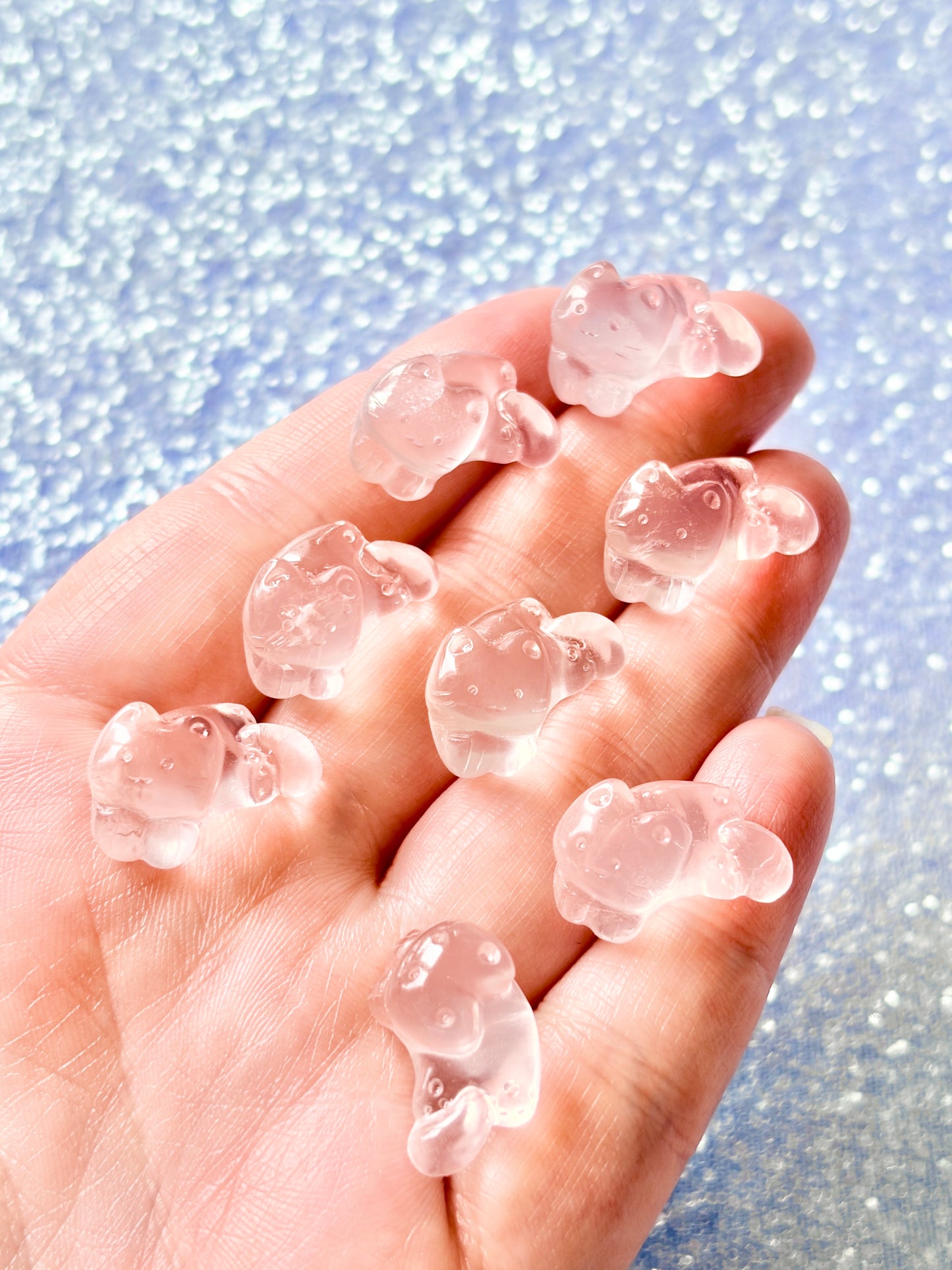 Rose Quartz Cats - Mini