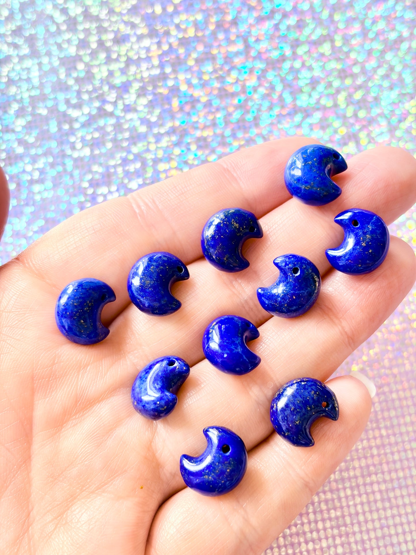 Lapis Lazuli moons - mini