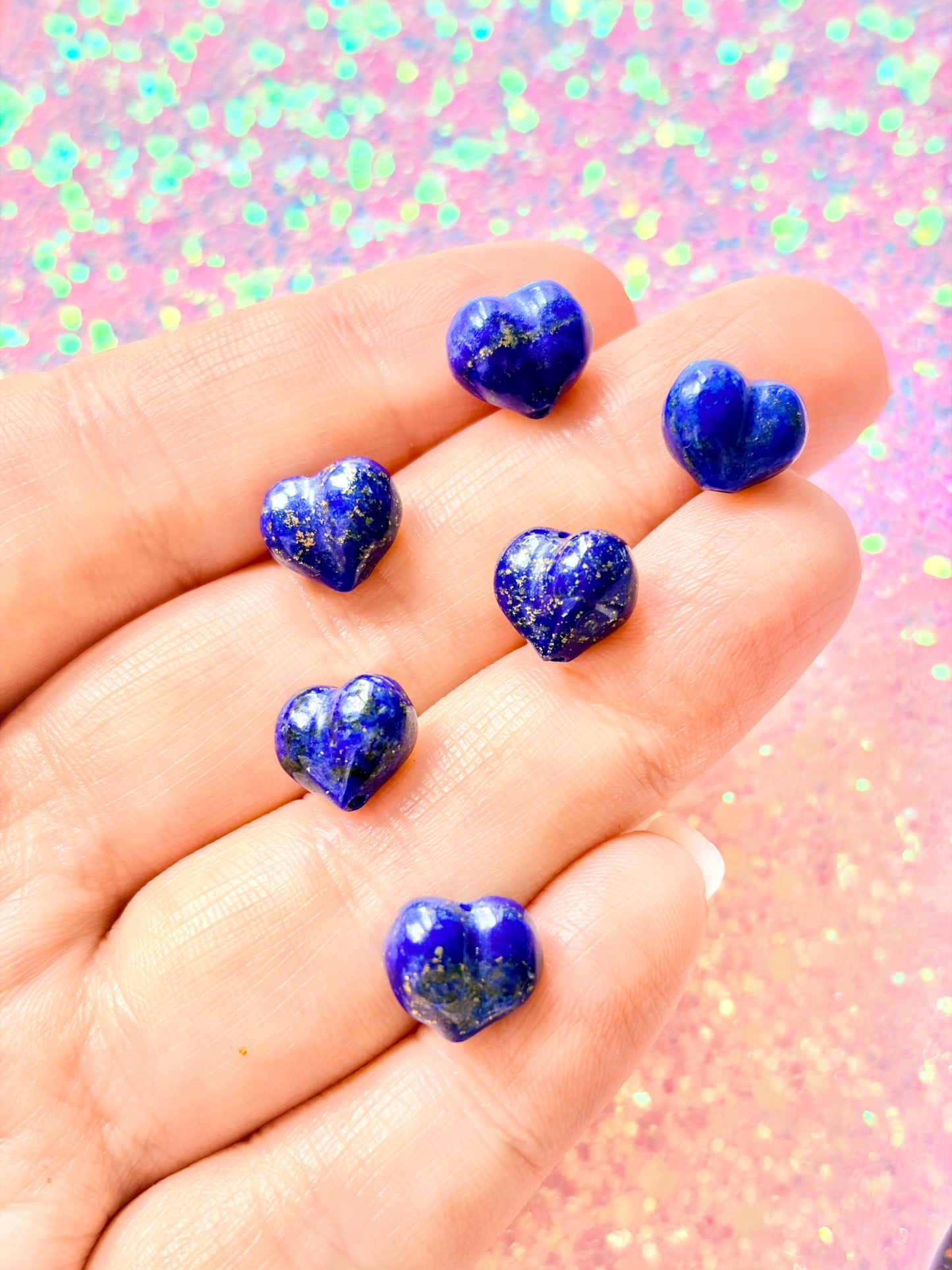 Lapis Lazuli hearts - mini