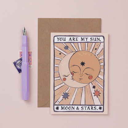 Sun, Moon & Stars Card | Love Card | Anniversary Cards