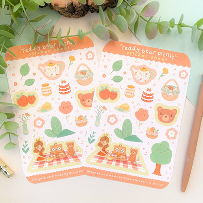 Teddy Bear Picnic - Sticker Sheet