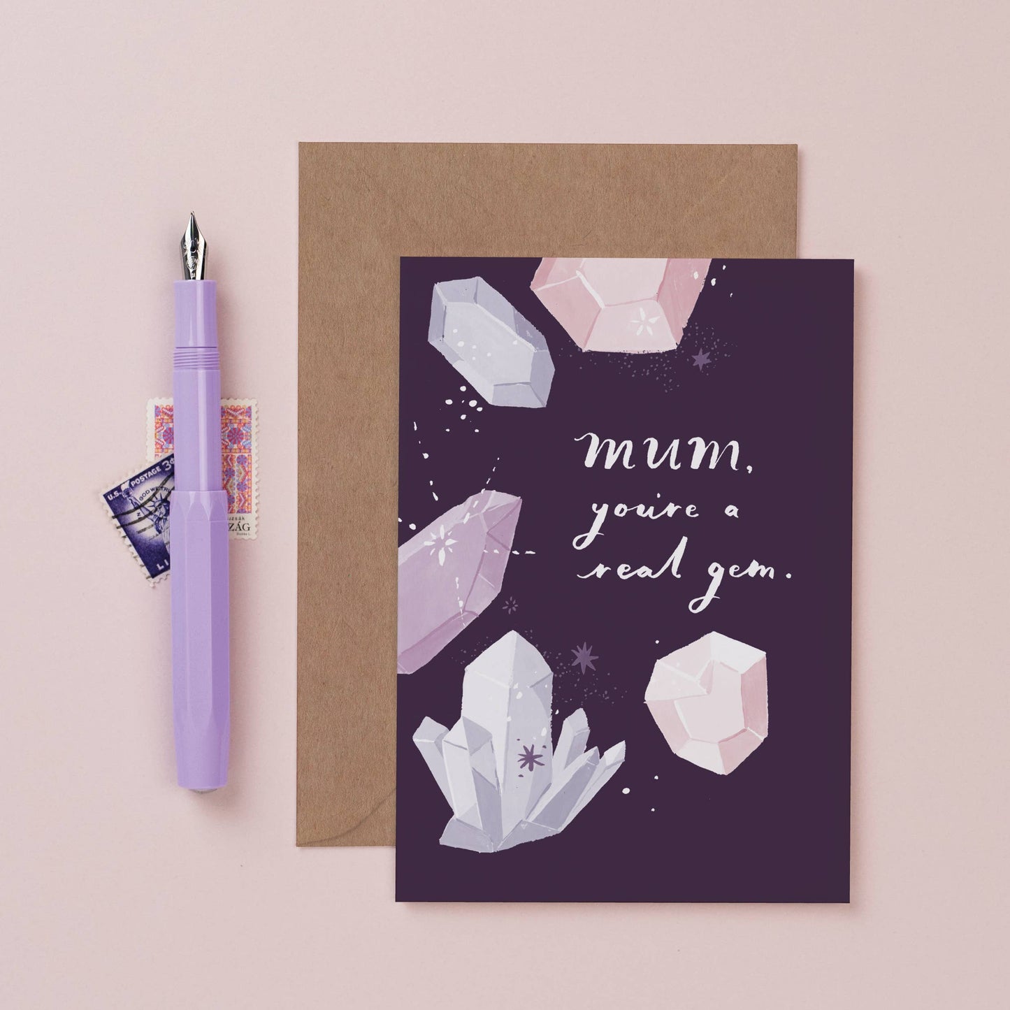 Real Gem Mum Card | Mother's Day Card | Mum Birthday Card