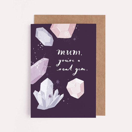 Real Gem Mum Card | Mother's Day Card | Mum Birthday Card