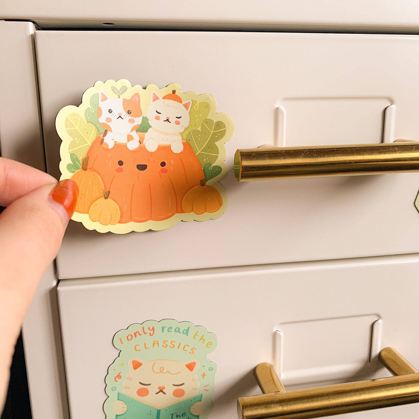 Pumpkin Cats Magnet