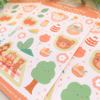 Teddy Bear Picnic - Sticker Sheet