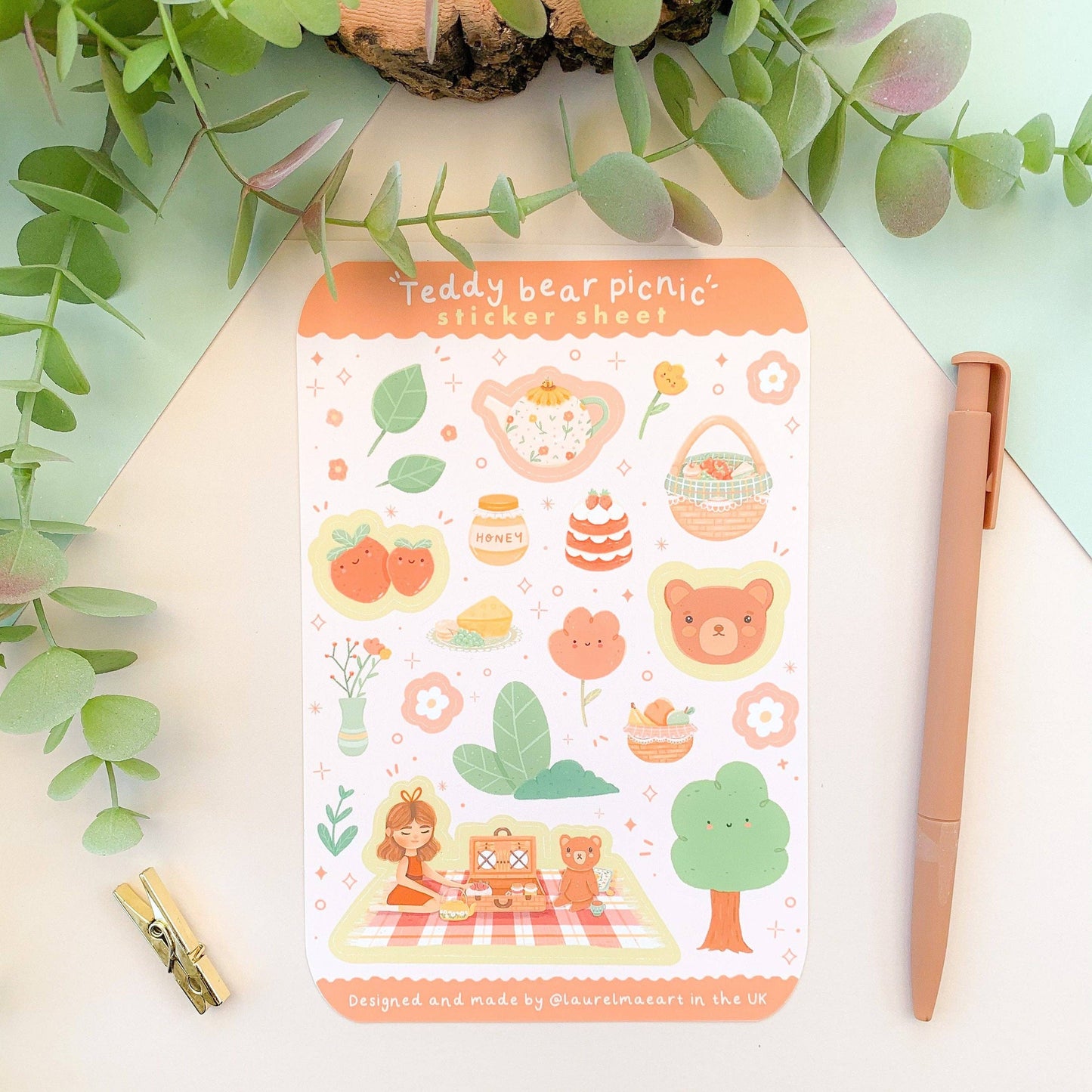 Teddy Bear Picnic - Sticker Sheet