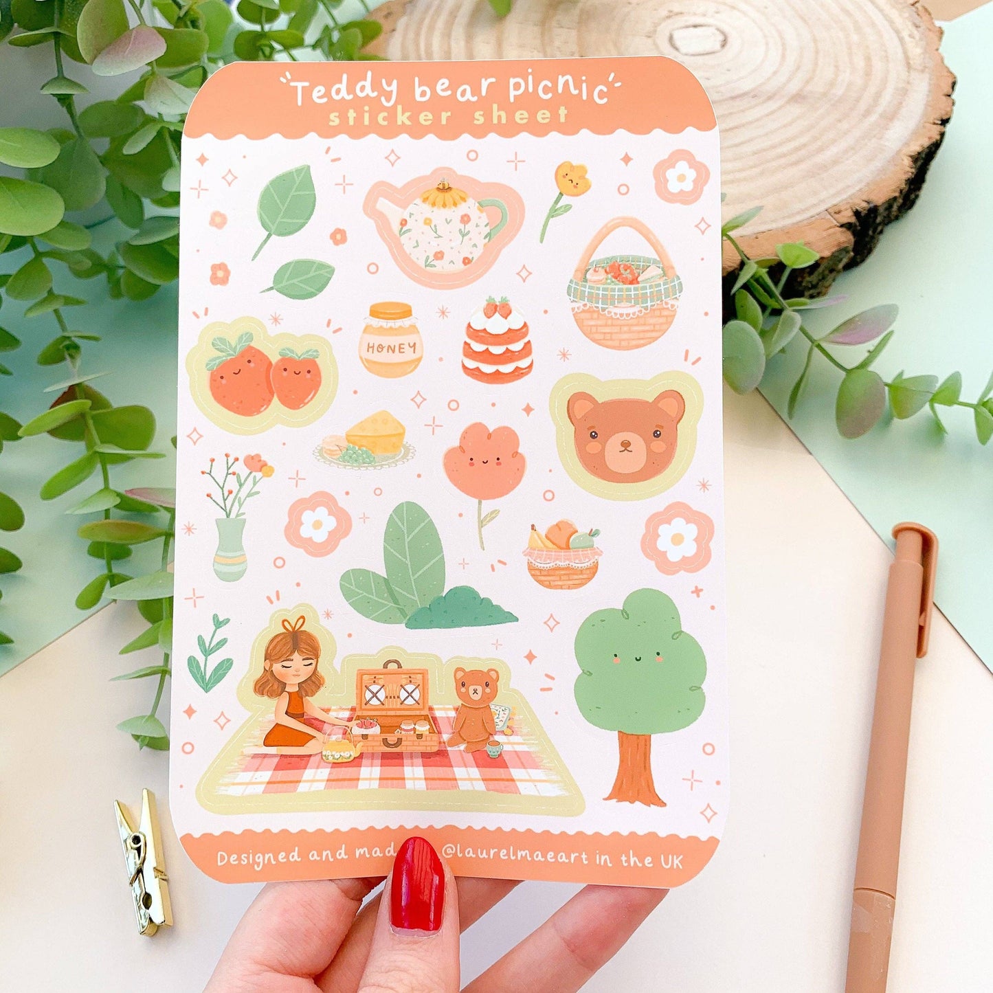 Teddy Bear Picnic - Sticker Sheet