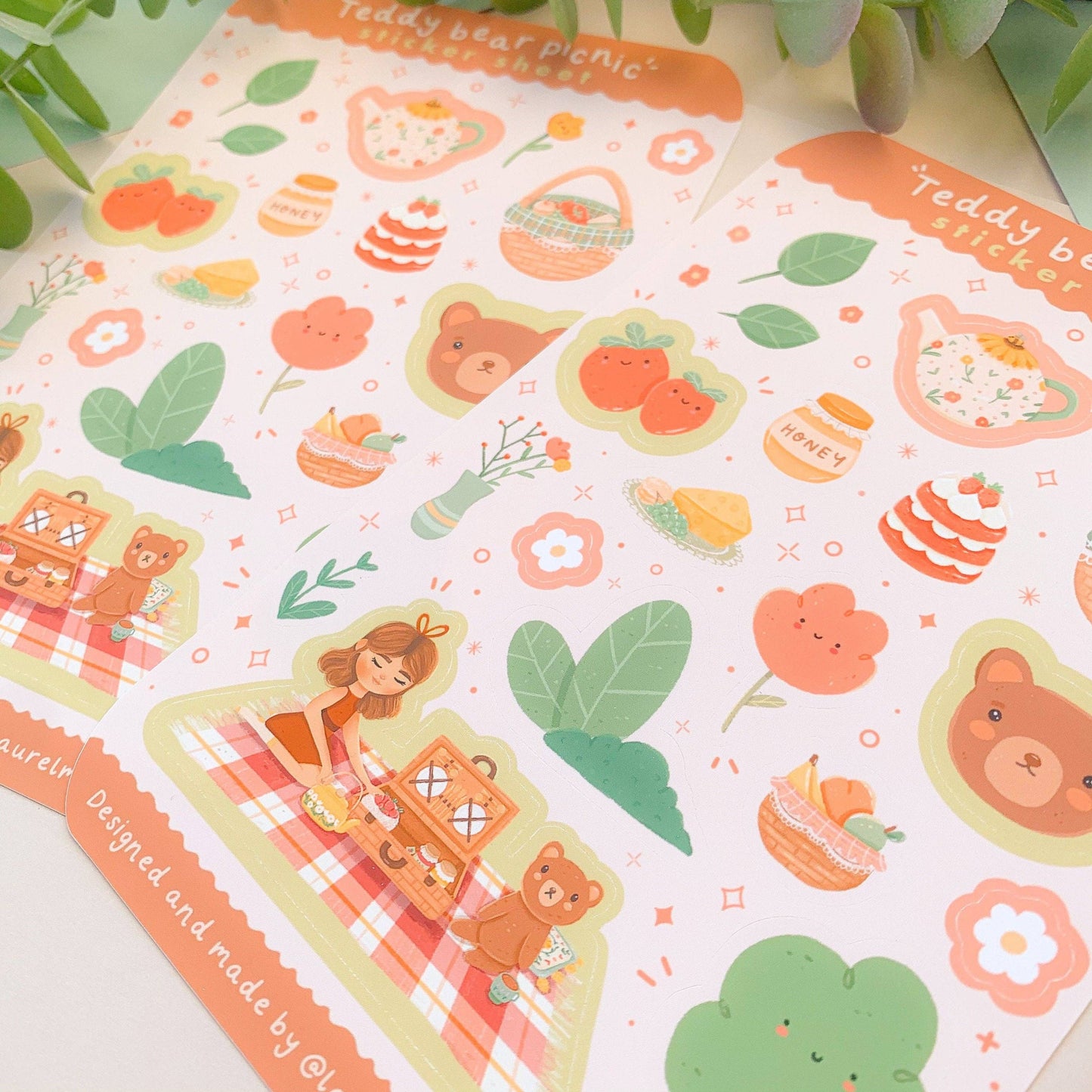 Teddy Bear Picnic - Sticker Sheet