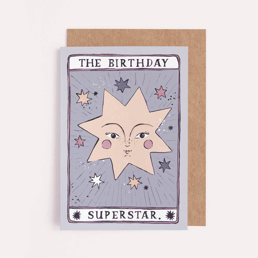 Tarot Superstar Birthday Card | Tarot Card | Magic Birthday