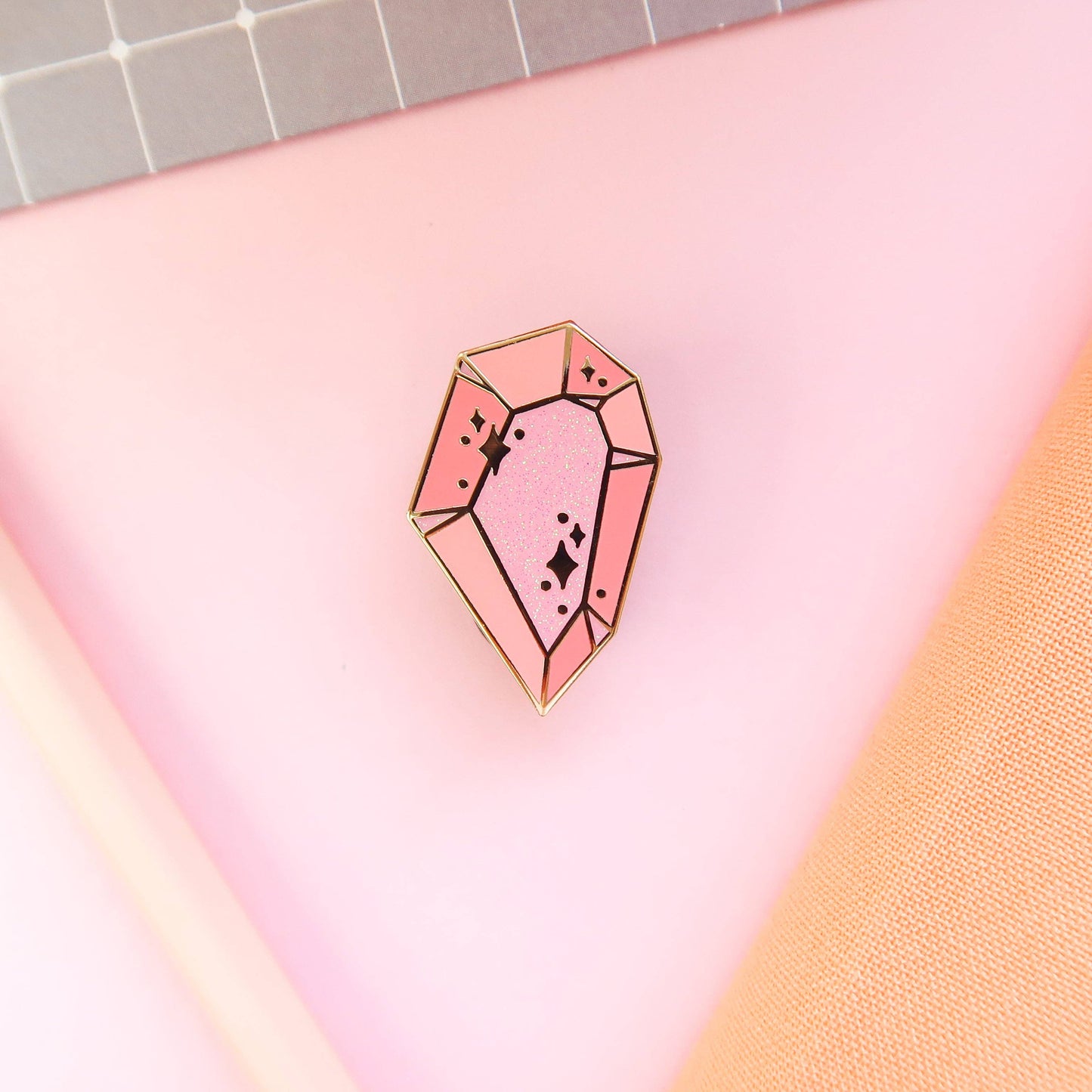 Philosopher's Stone / Crystal Enamel Pin