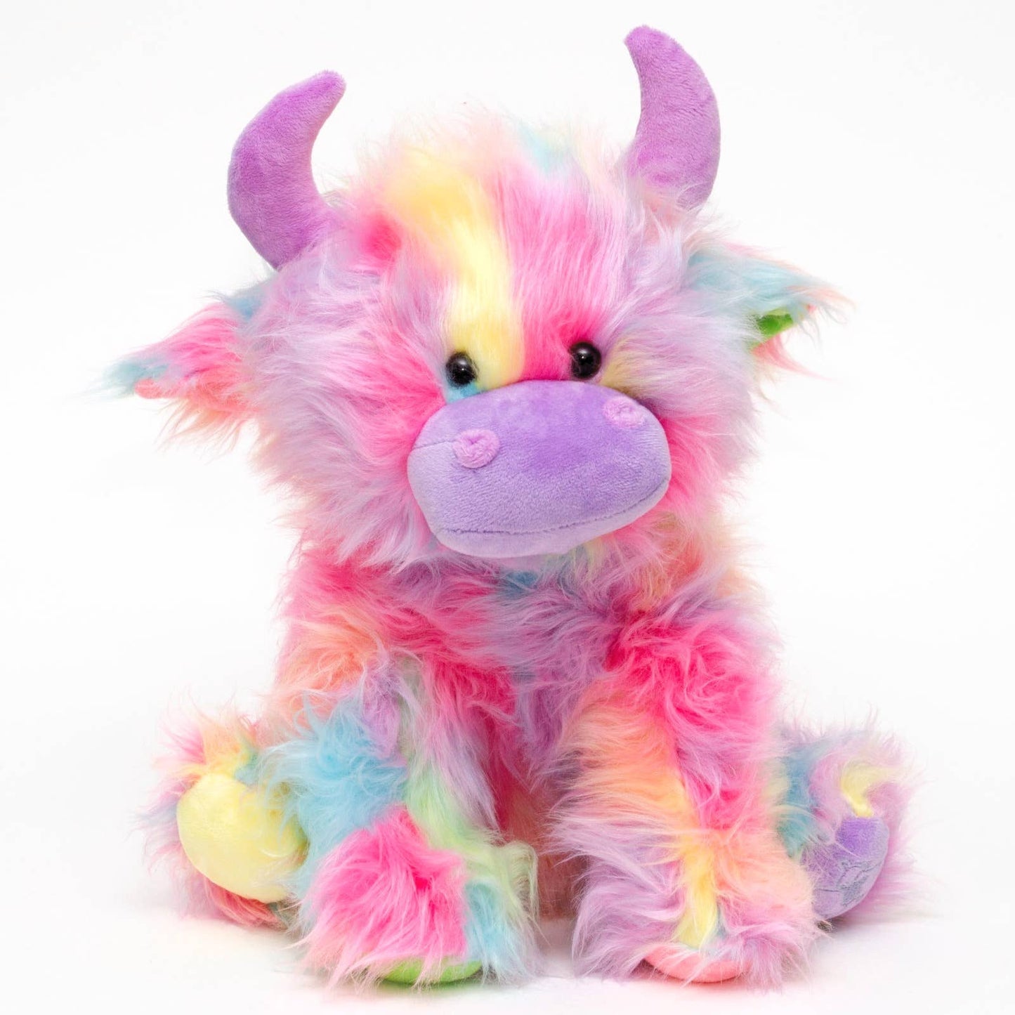 Highland Cow Soft Toy Rainbow