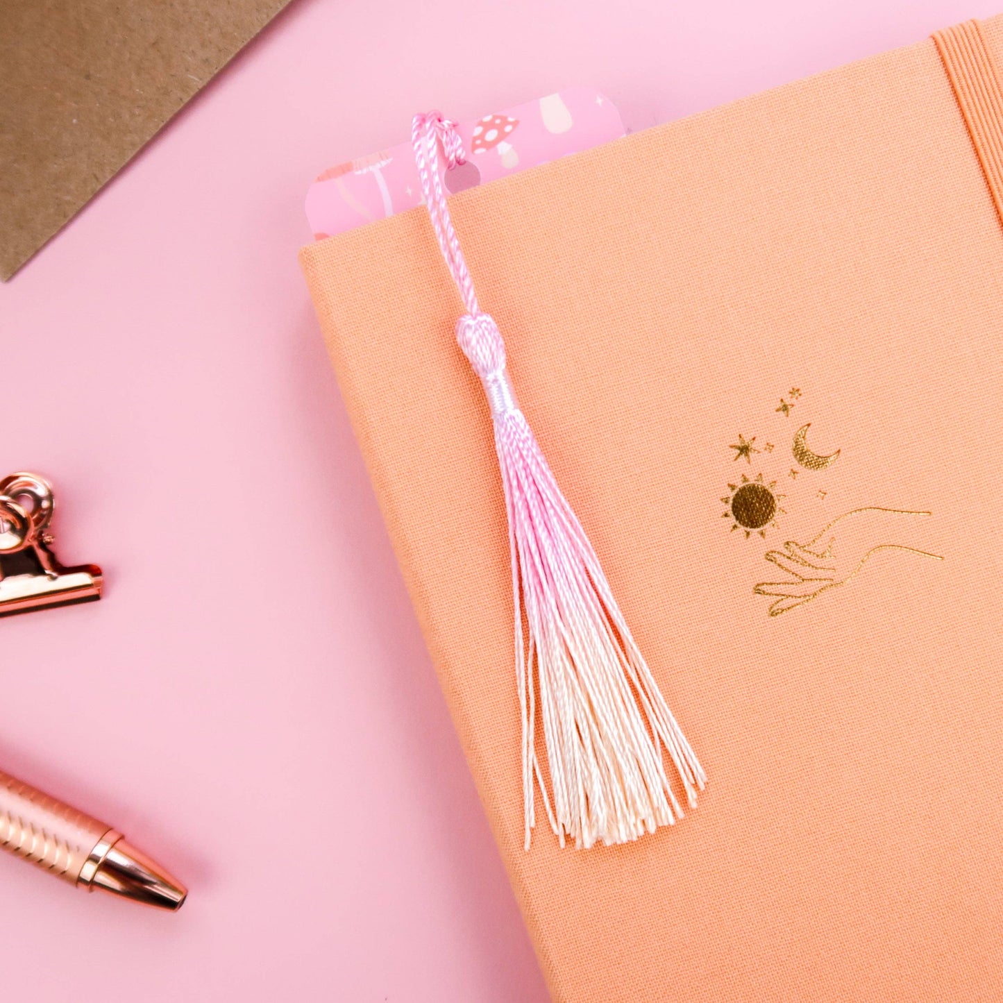 Cute Toadstools Tassel Bookmark