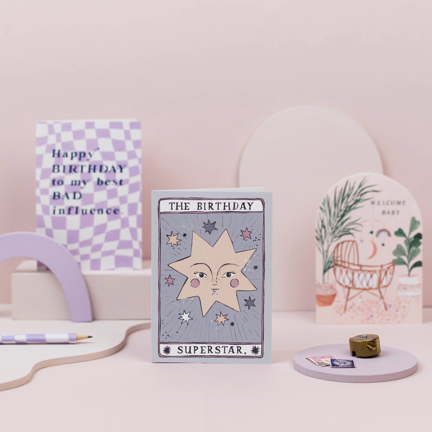 Tarot Superstar Birthday Card | Tarot Card | Magic Birthday