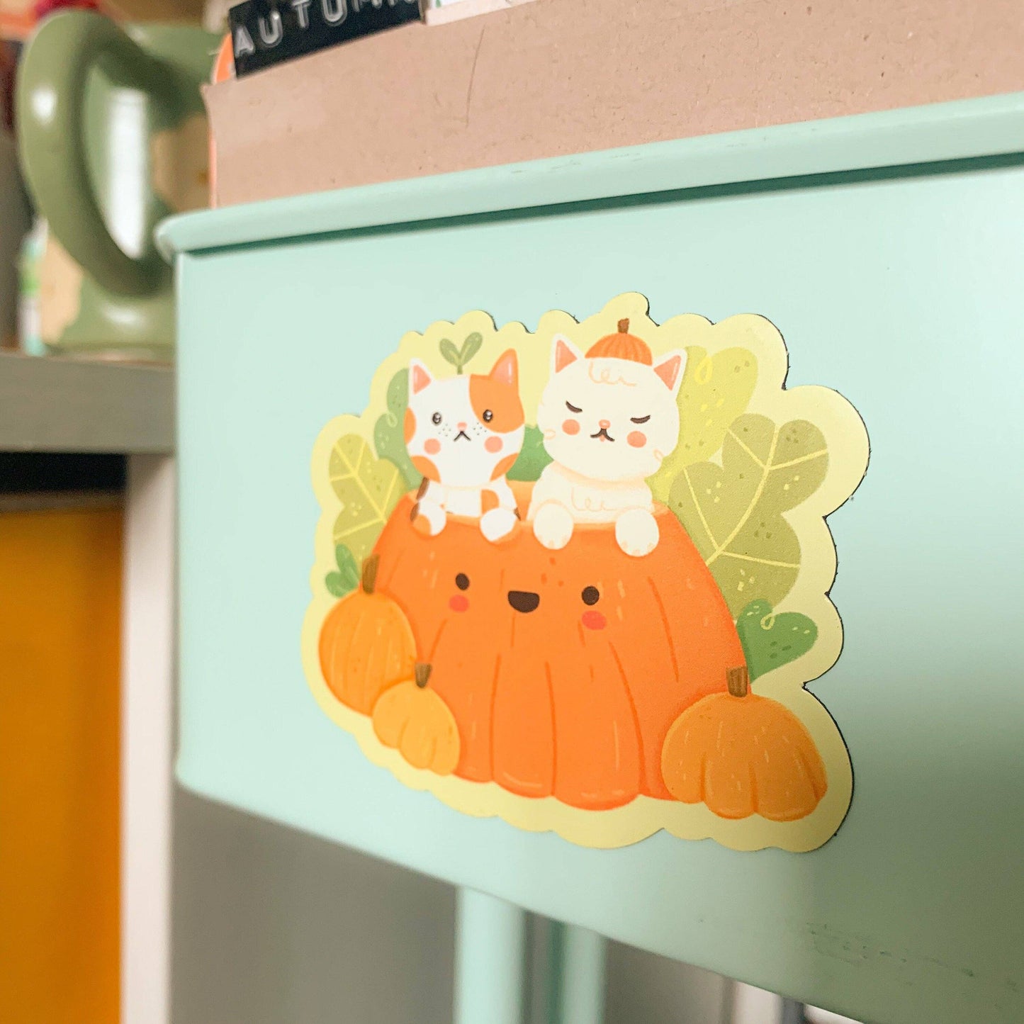 Pumpkin Cats Magnet