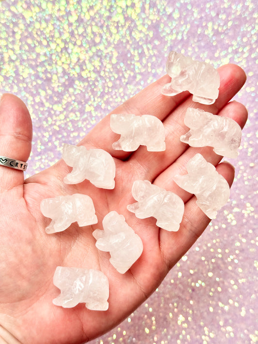 Clear Quartz Bear