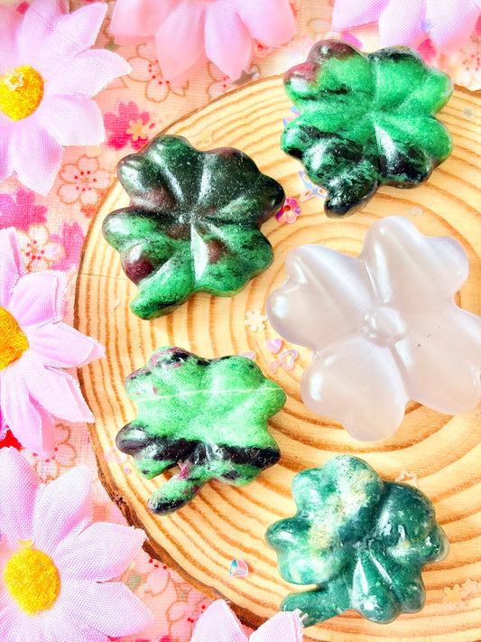 Lucky Crystal Clovers