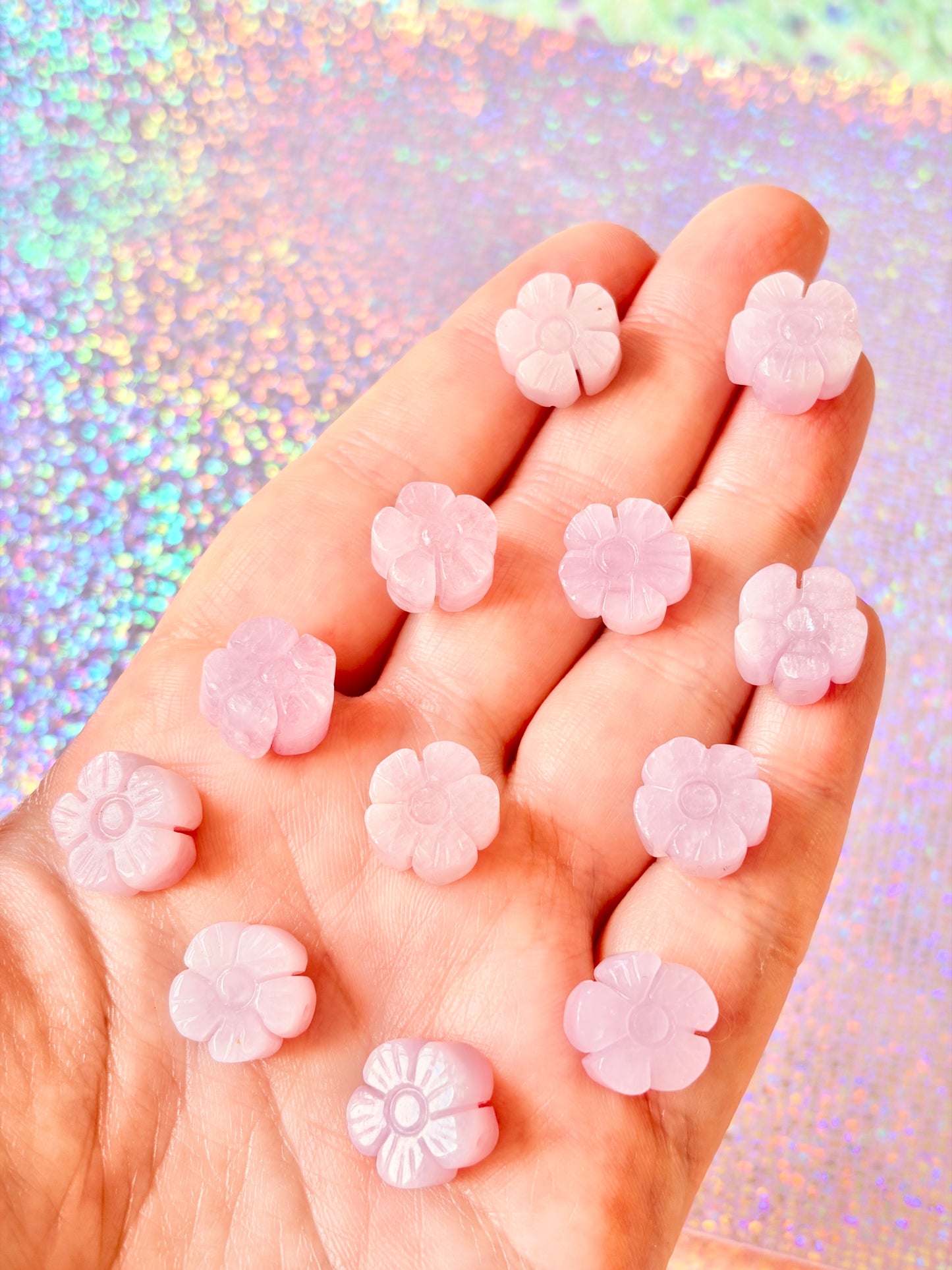 Kunzite flowers