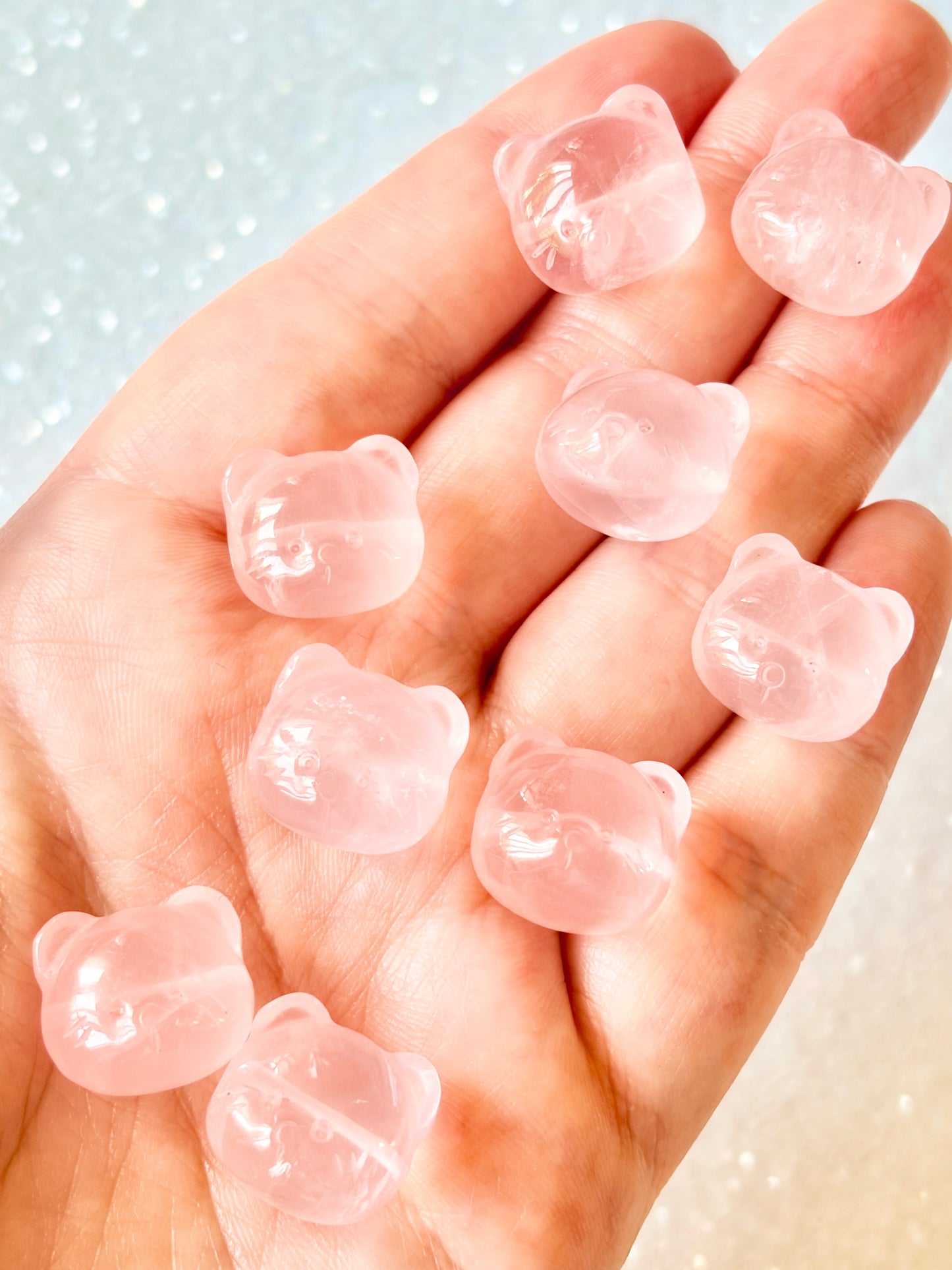 Rose Quartz Bear