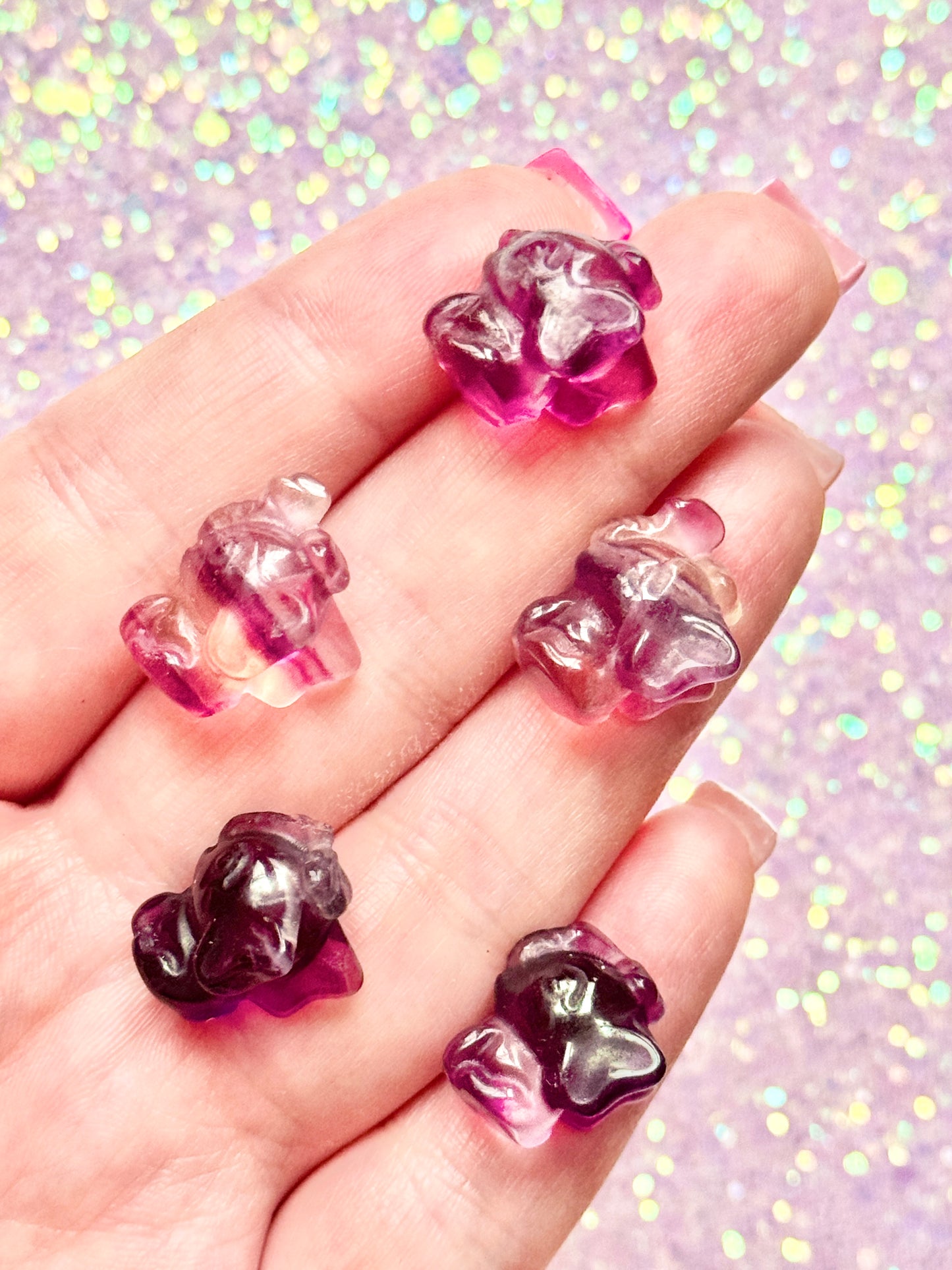 Fluorite Mini Crystal Baby Elephants