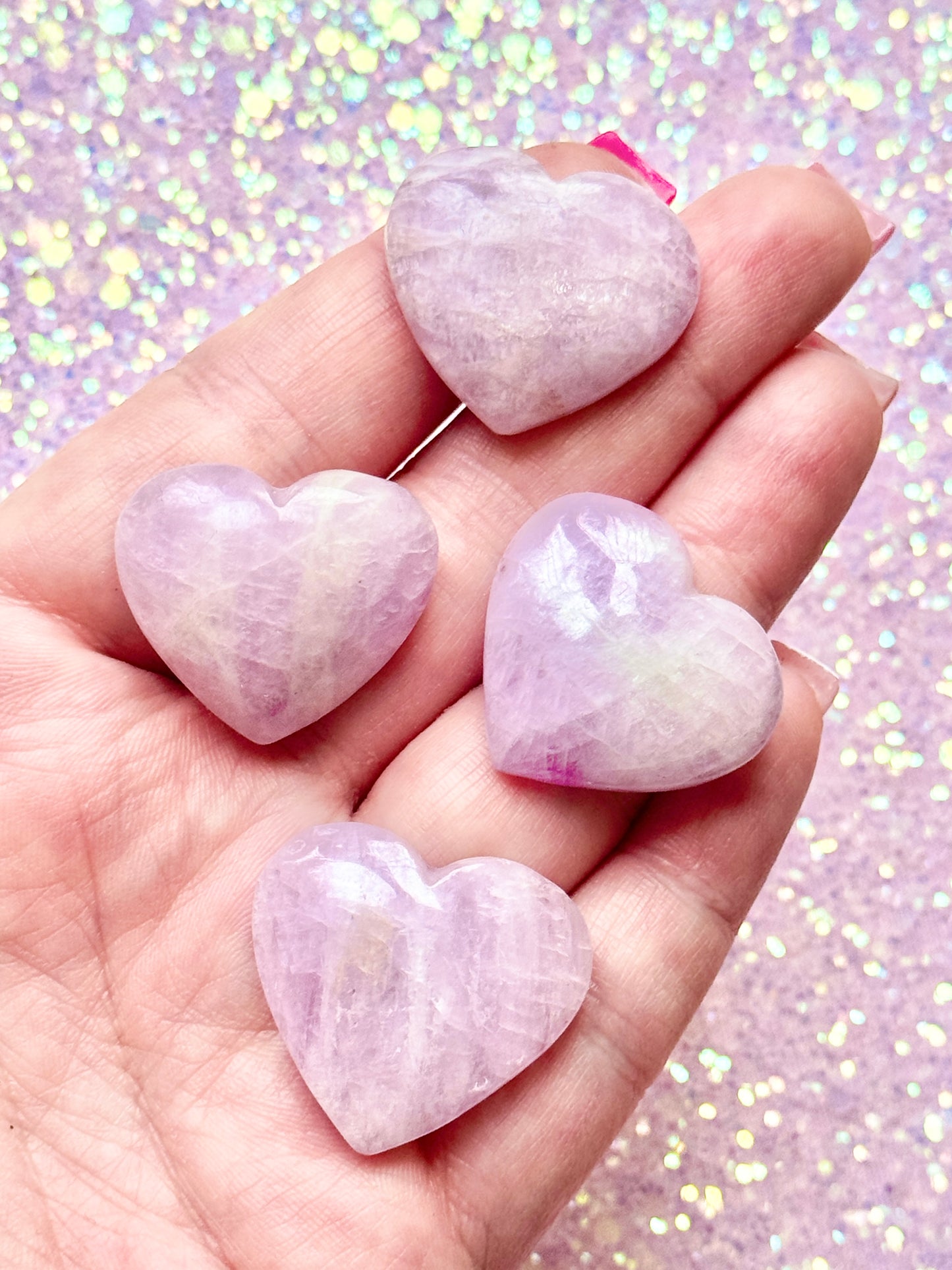 Kunzite Hearts