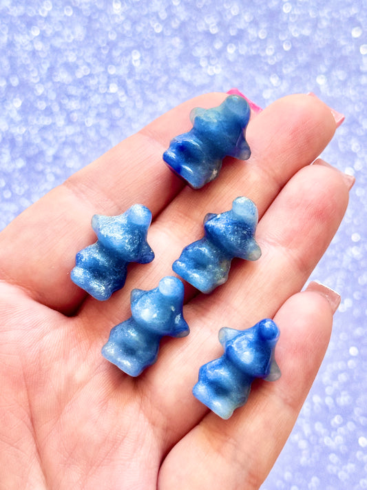 Blue Aventurine Smurfs