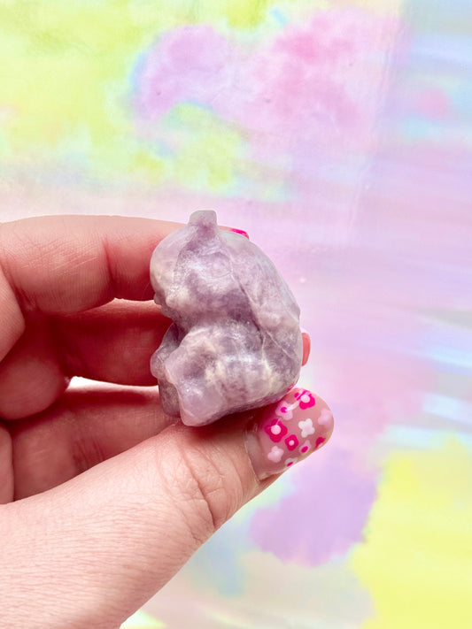 Lepidolite Elephant Elsie