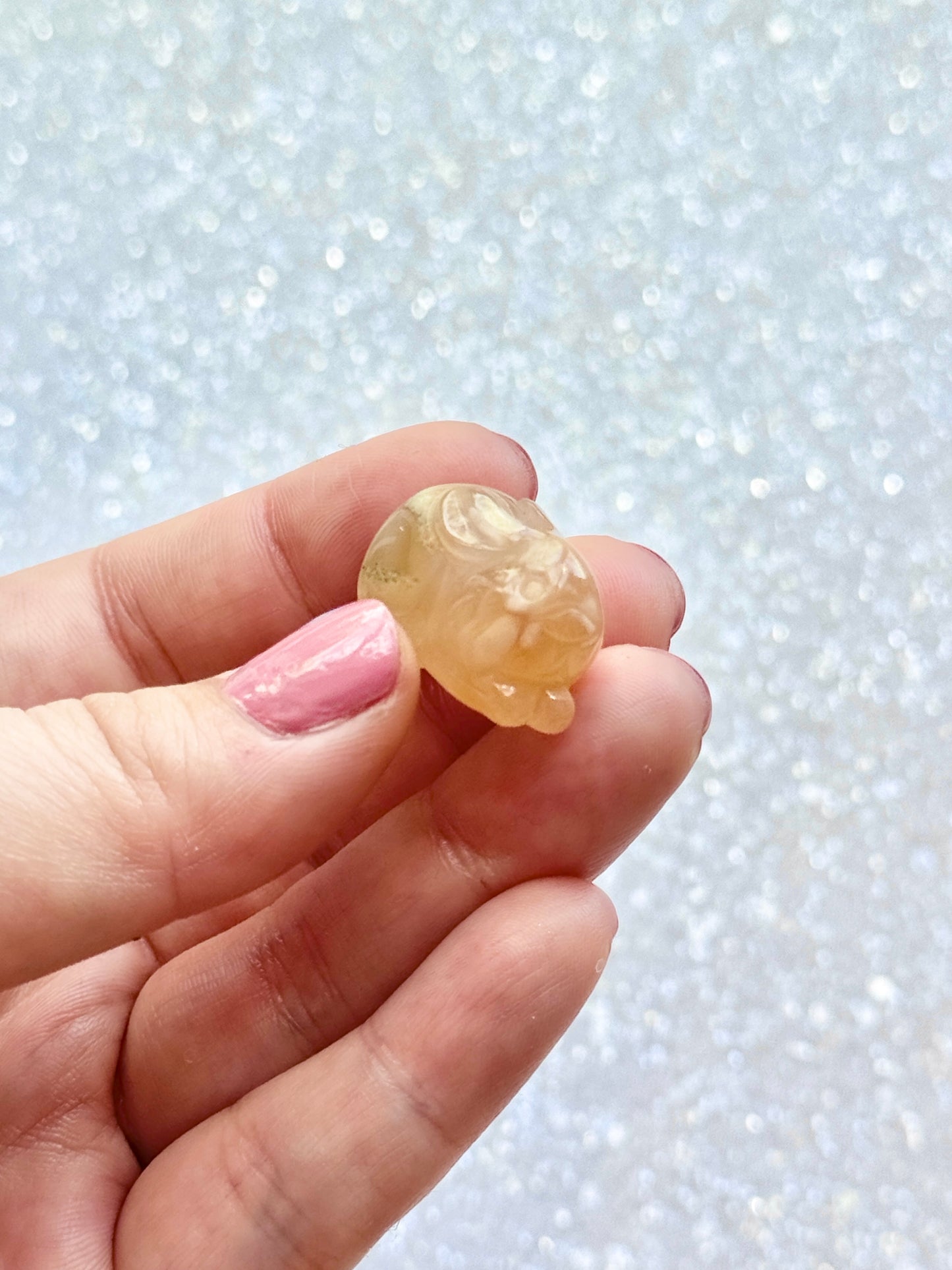 Flower Agate Mini Bunny