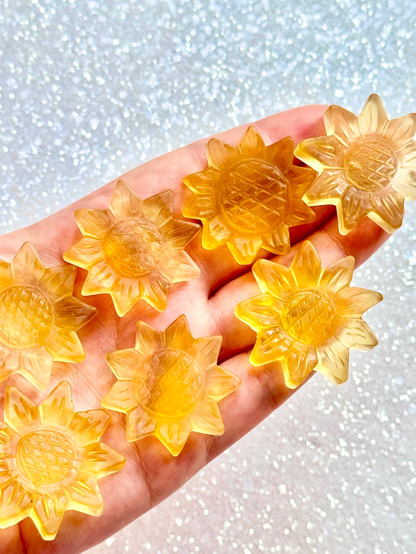 Yellow Fluorite Sunflower