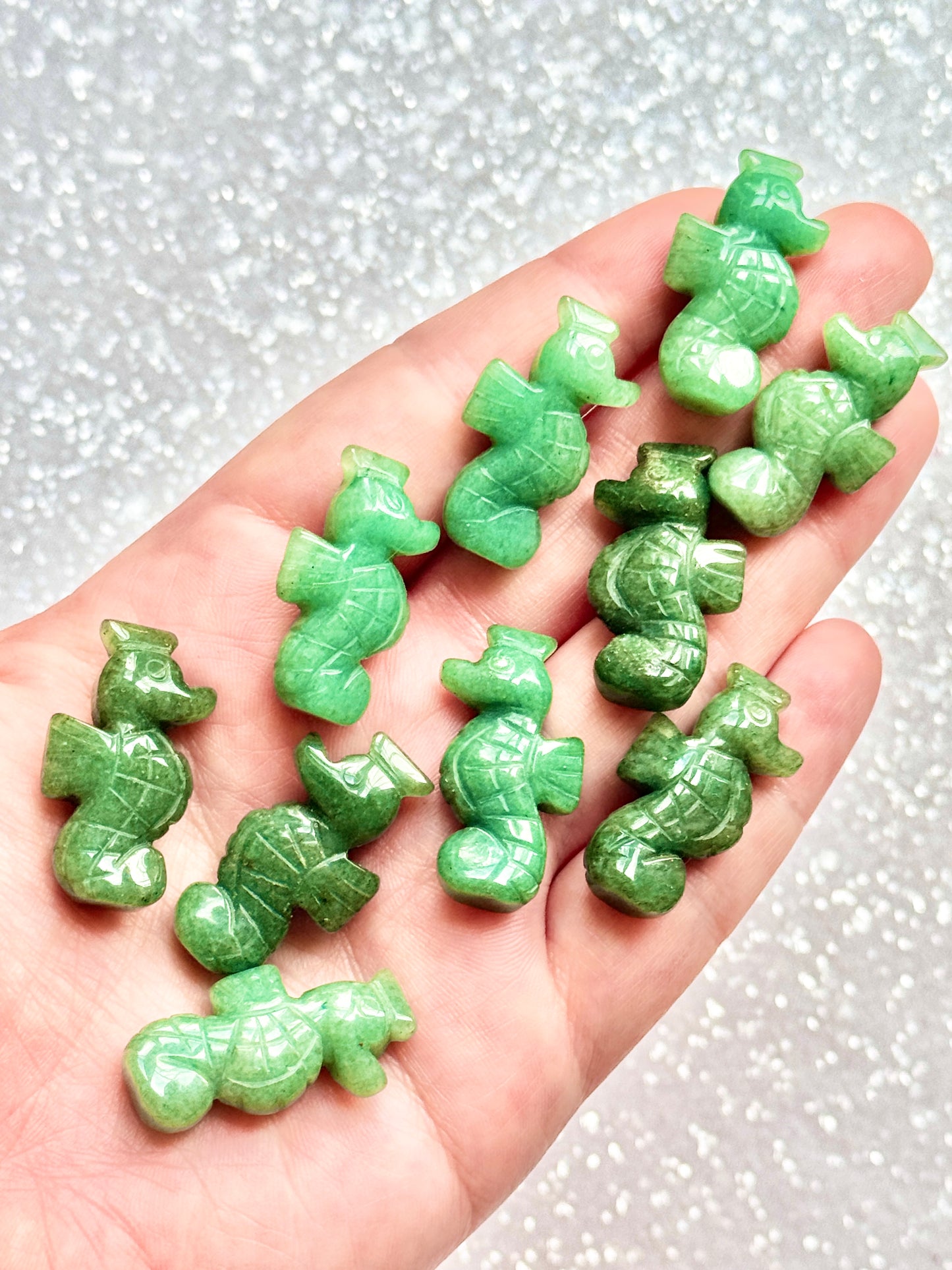 Green Aventurine Seahorse