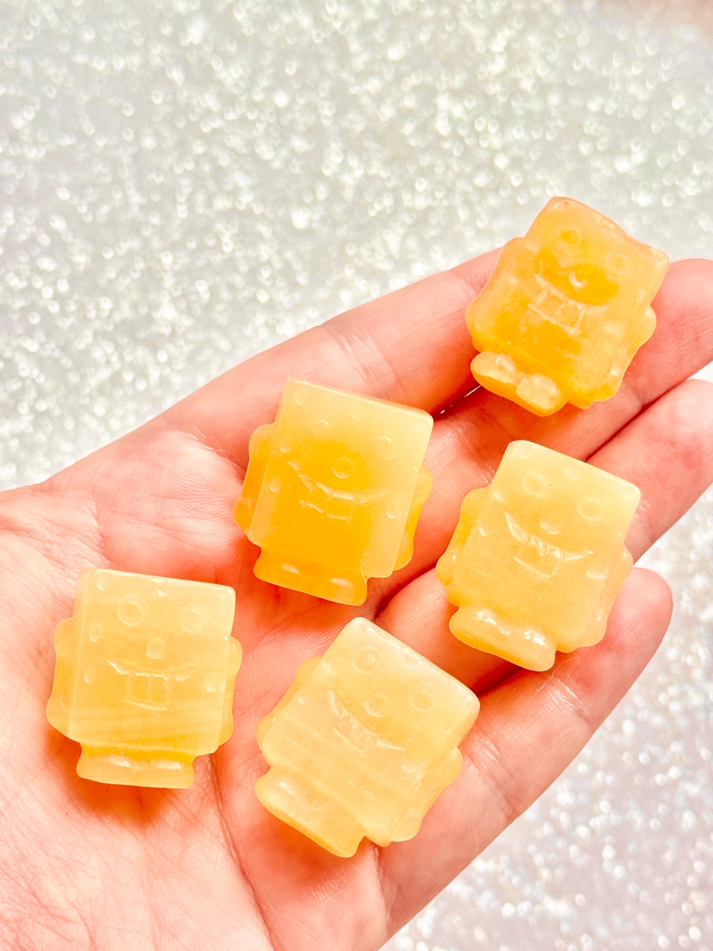 Orange Calcite Spongebob