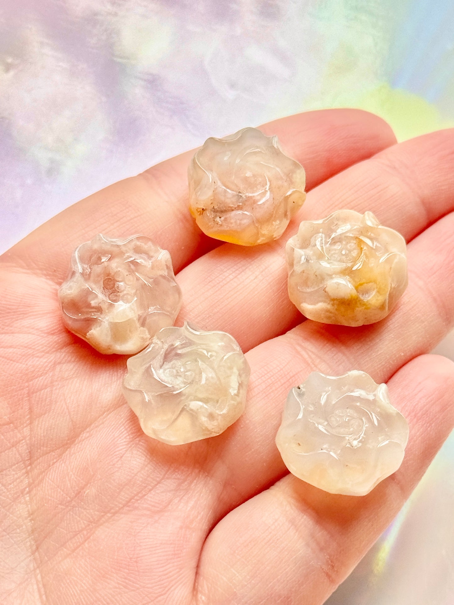 Flower Agate Mini Rose