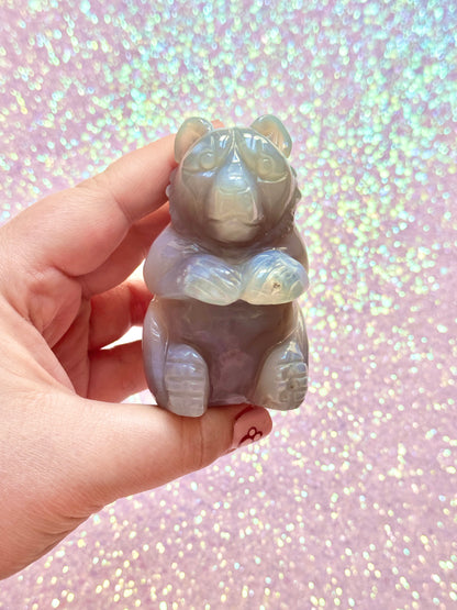 Druzy Agate Bear