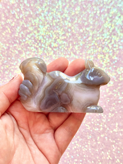 Druzy Agate Squirrel - A