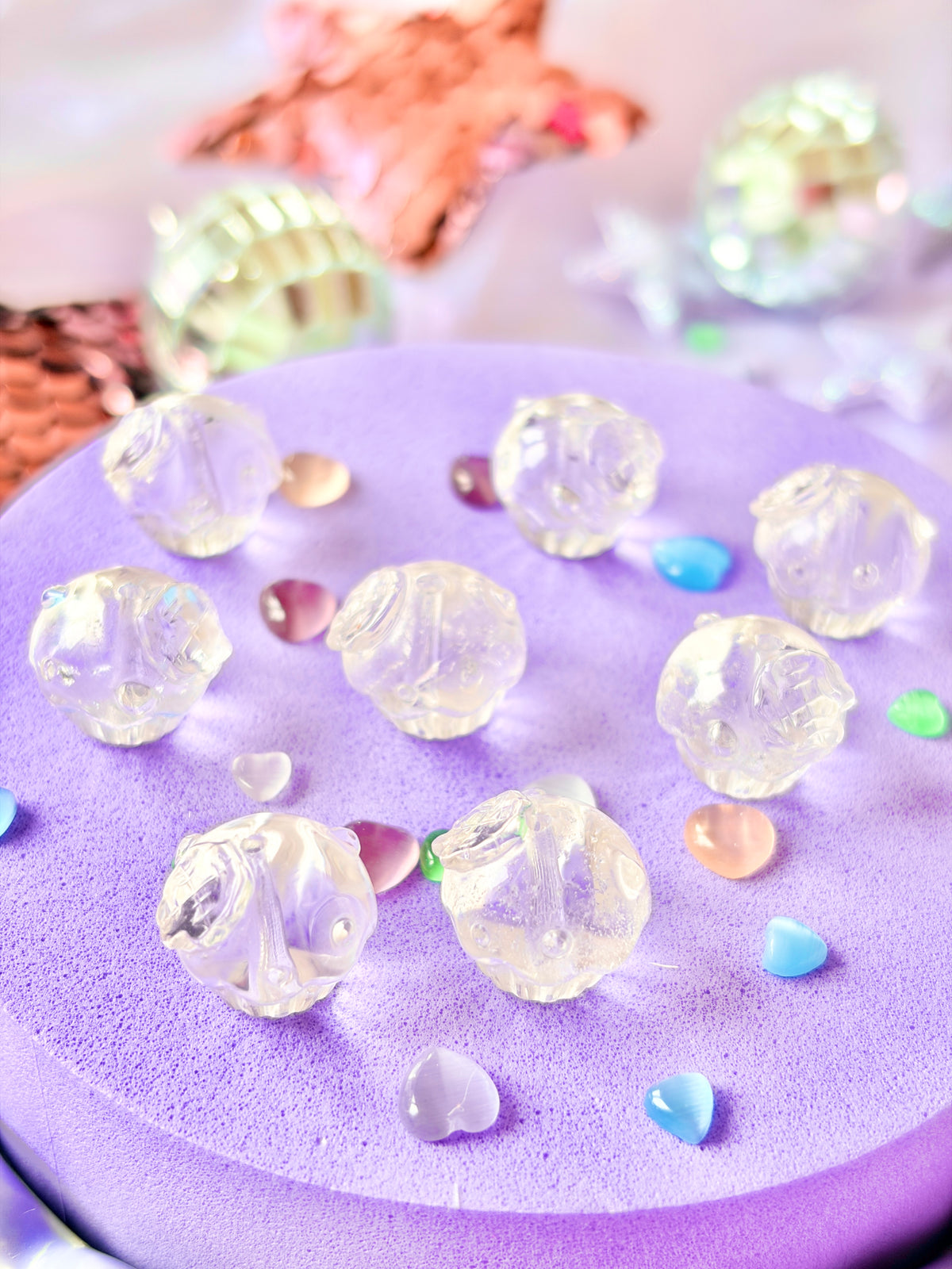 Clear Quartz cupcake minis