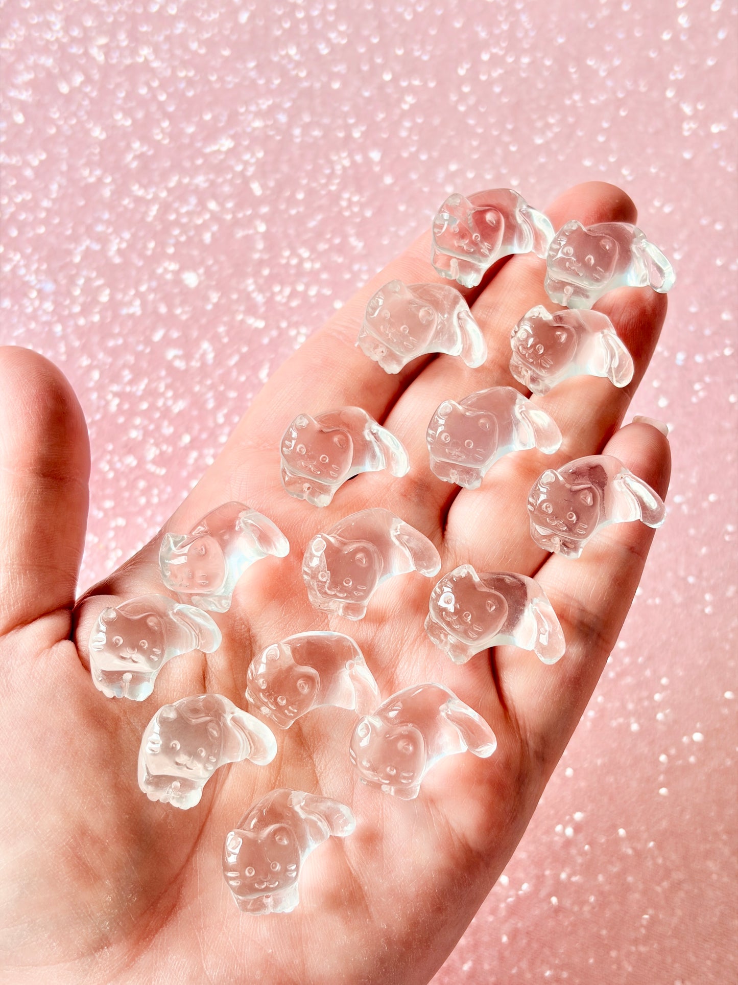 Clear Quartz Mini Cats