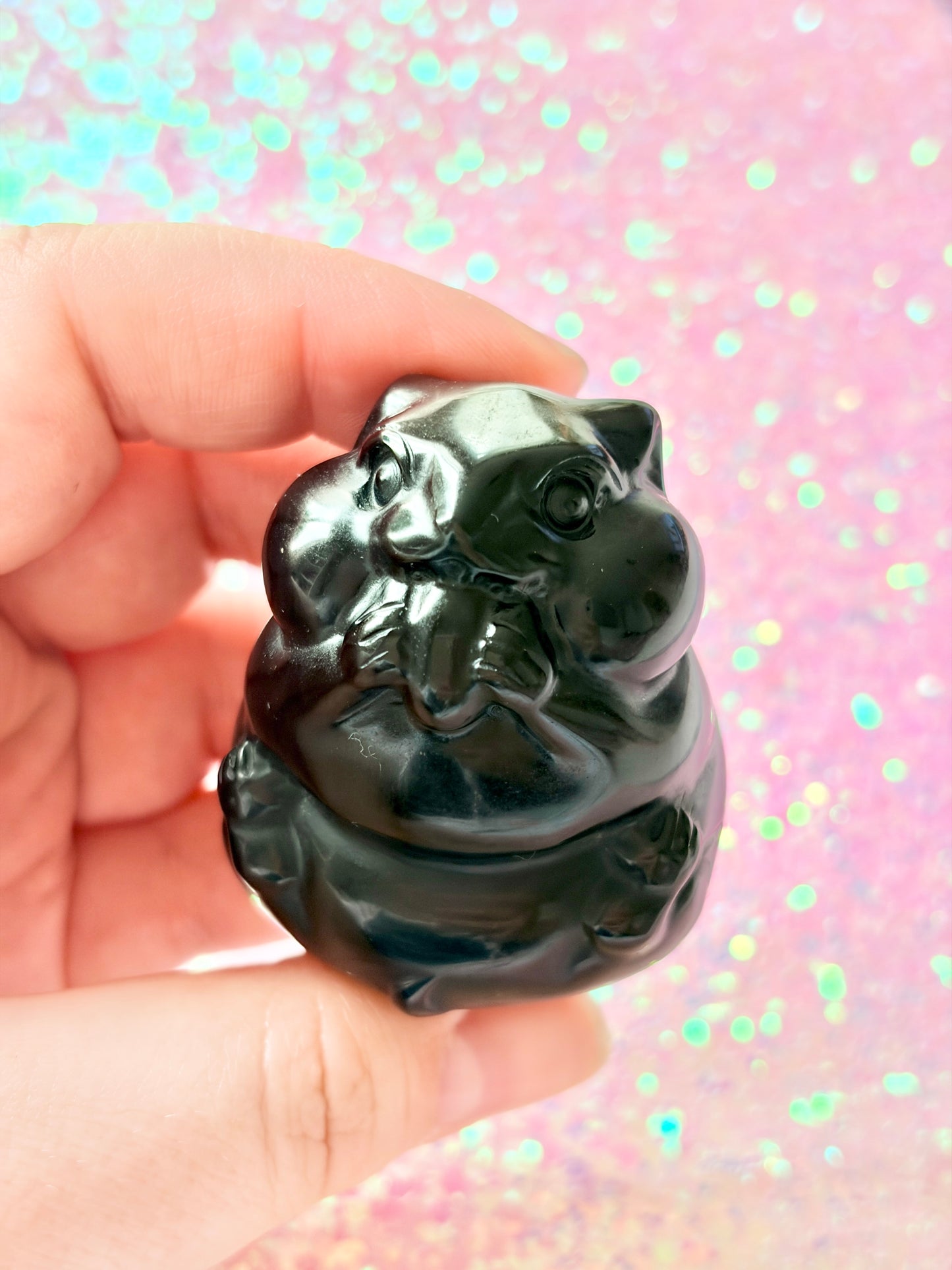 Black obsidian hamster