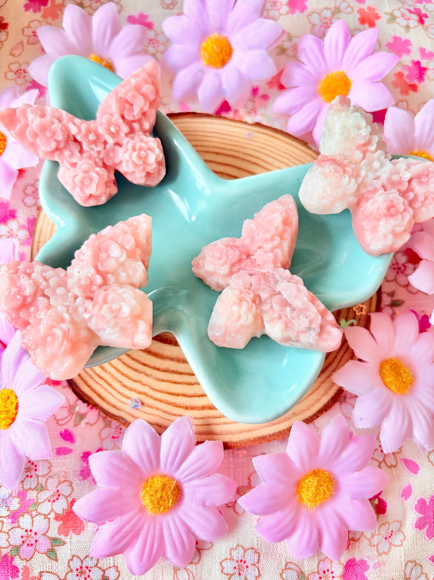Pink Opal Butterflies