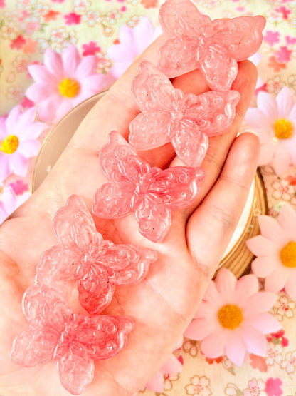 Strawberry Quartz Butterflies