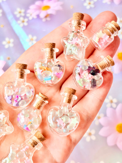 Magic pastel crystal potions