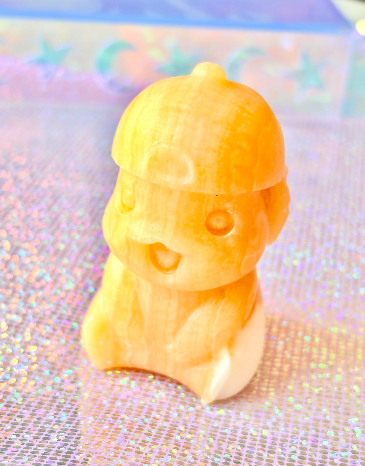 Crystal Pikachu Pokemon Orange Caclite