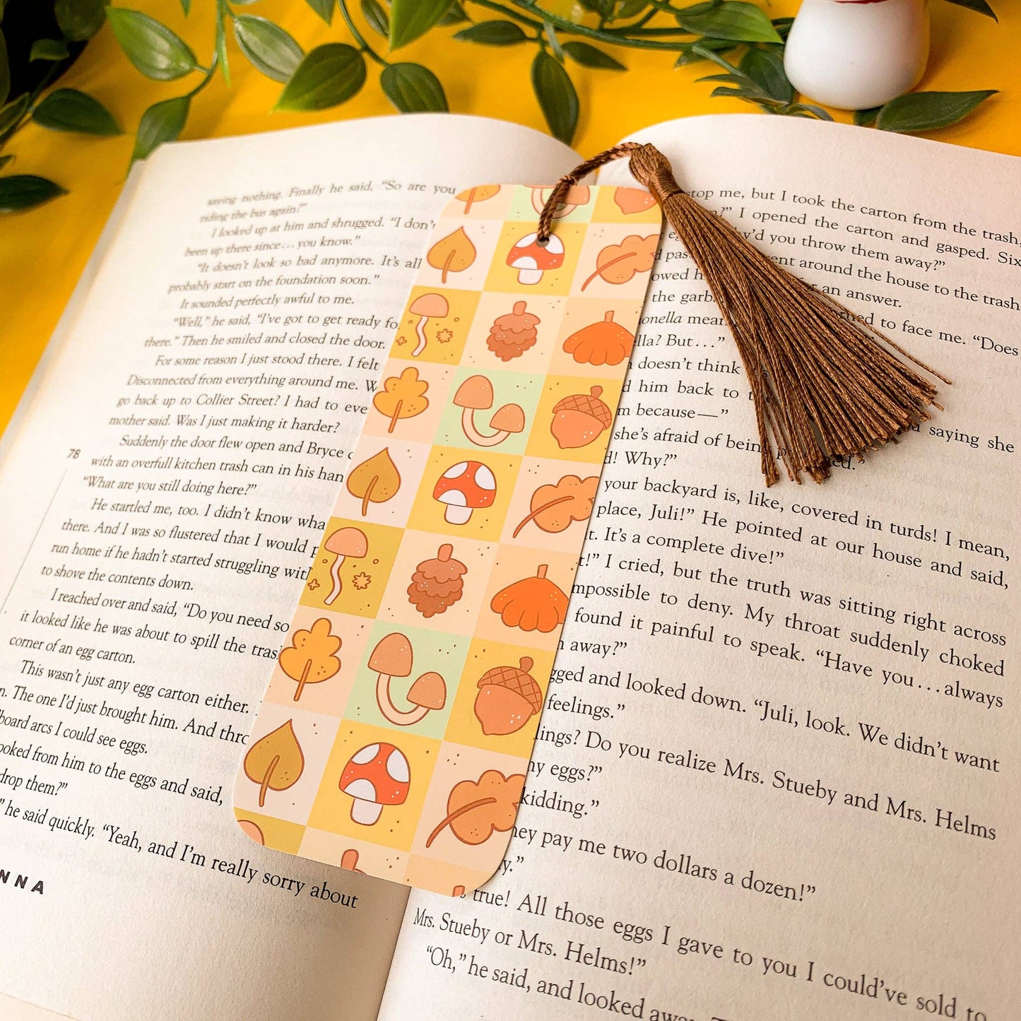 Autumn Patchwork Bookmark