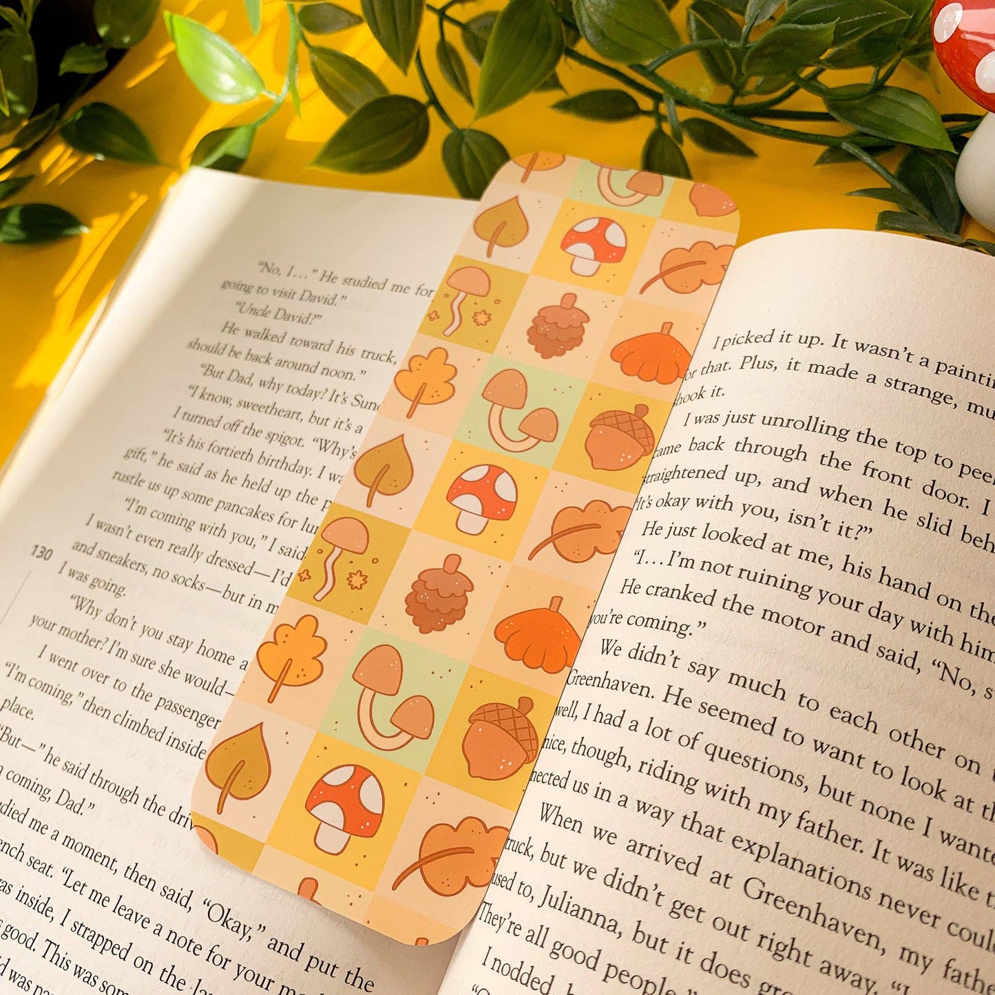 Autumn Patchwork Bookmark