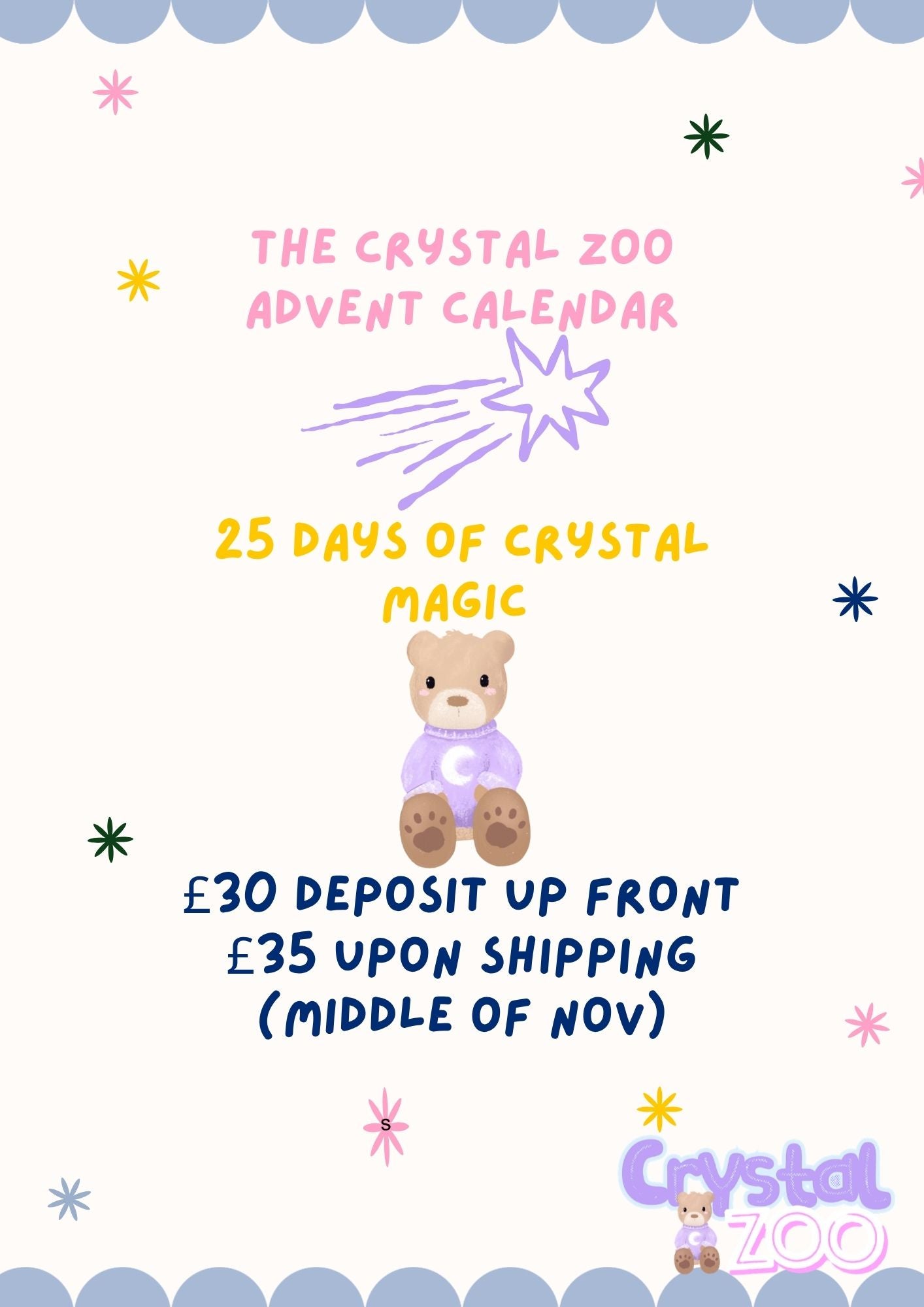 The Crystal Zoo Advent Calendar Deposit