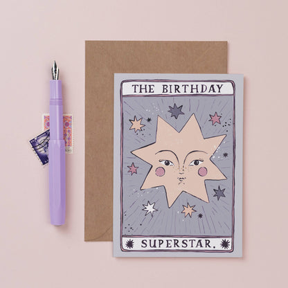 Tarot Superstar Birthday Card | Tarot Card | Magic Birthday