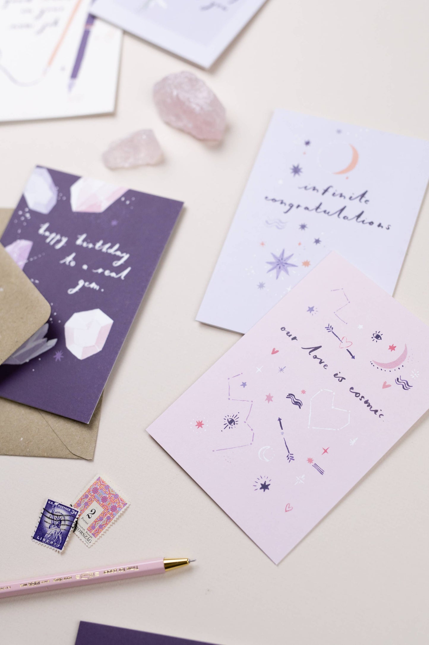 Cosmic Love Card | Love Cards | Anniversary Card | Celestial - Sister Paper Co