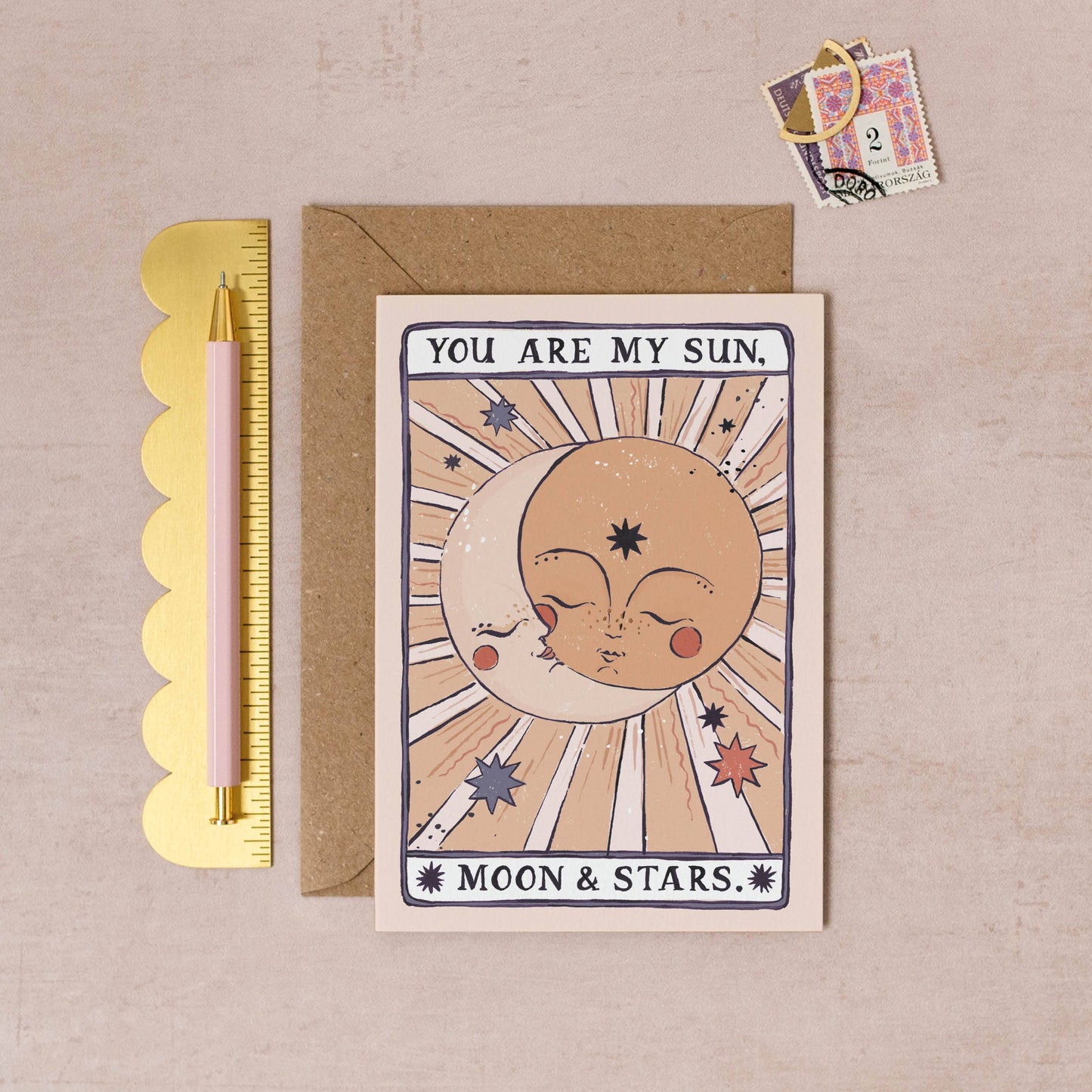 Sun, Moon & Stars Card | Love Card | Anniversary Cards