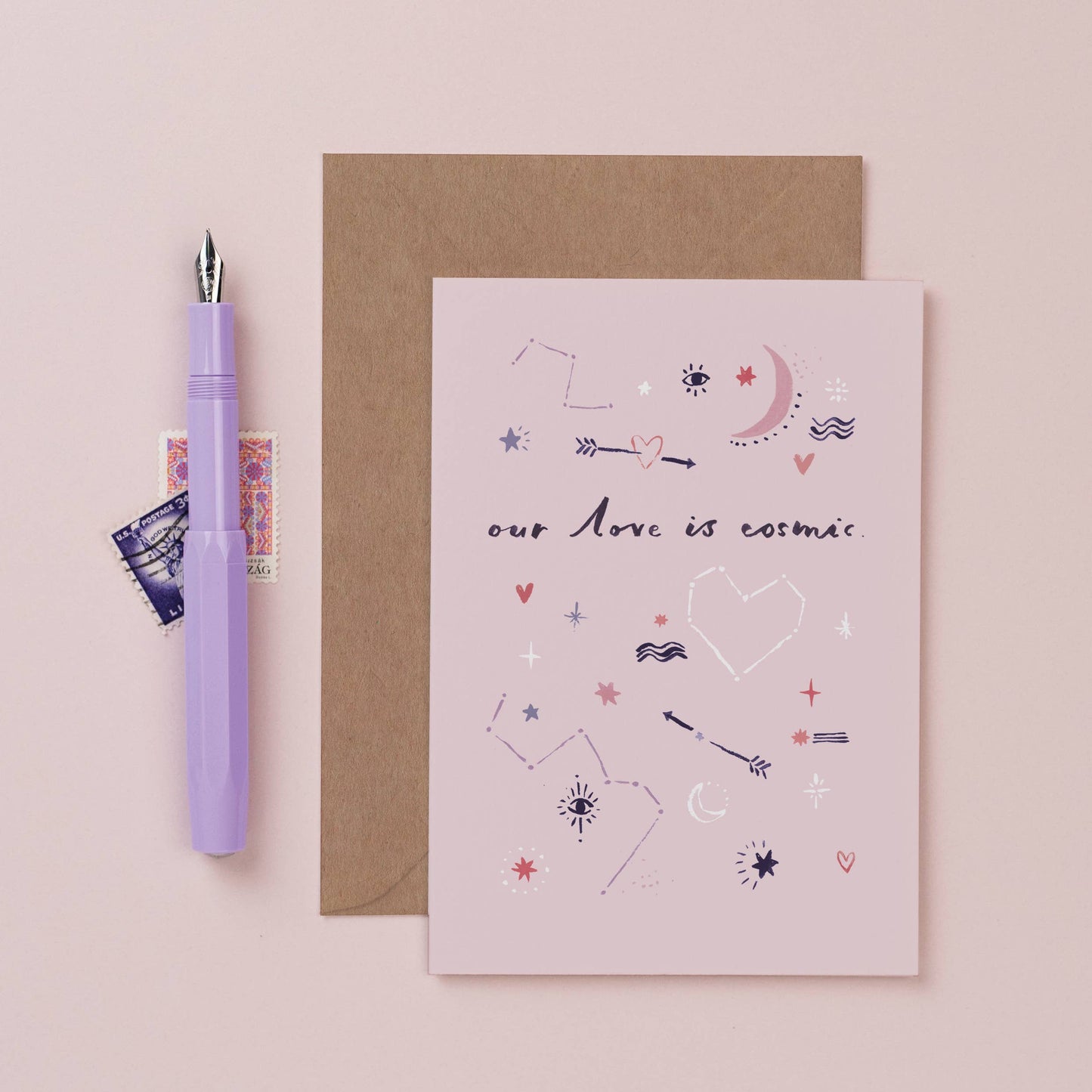 Cosmic Love Card | Love Cards | Anniversary Card | Celestial - Sister Paper Co