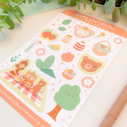 Teddy Bear Picnic - Sticker Sheet