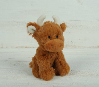 Holy Cow I'm Cute Highland Cow Baby Soft Mini Toy & Box